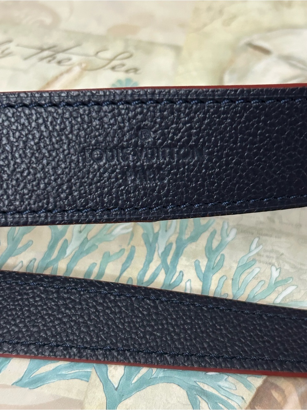 Louis Vuitton Marine Rouge Leather Strap